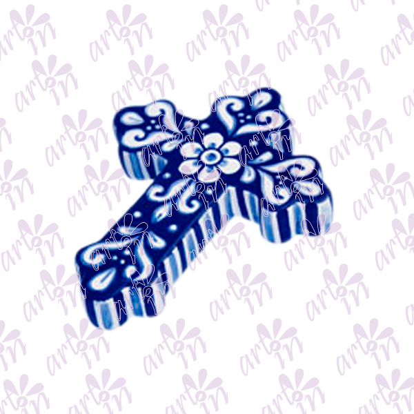 Cruz loto talavera 15x12.5 cm